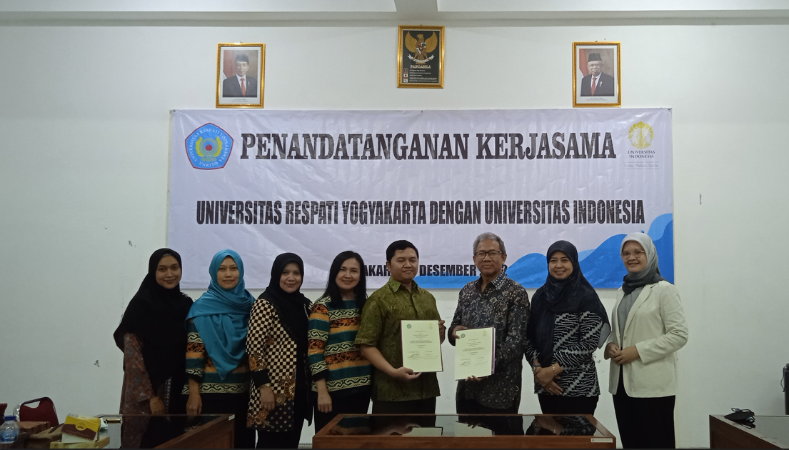 Penandatanganan Kerjasama antara Universitas Respati Yogyakarta dengan Universitas Indonesia